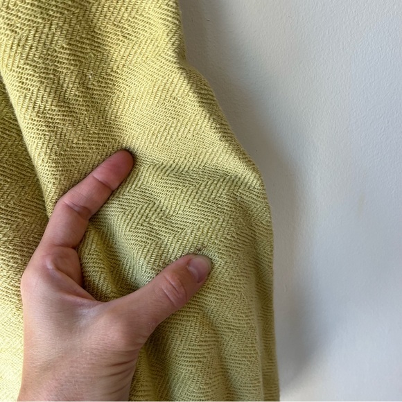 American Eagle Women’s XL Yellow Textured Henley Pullover Long Sleeve Casual Top - Picture 8 of 11